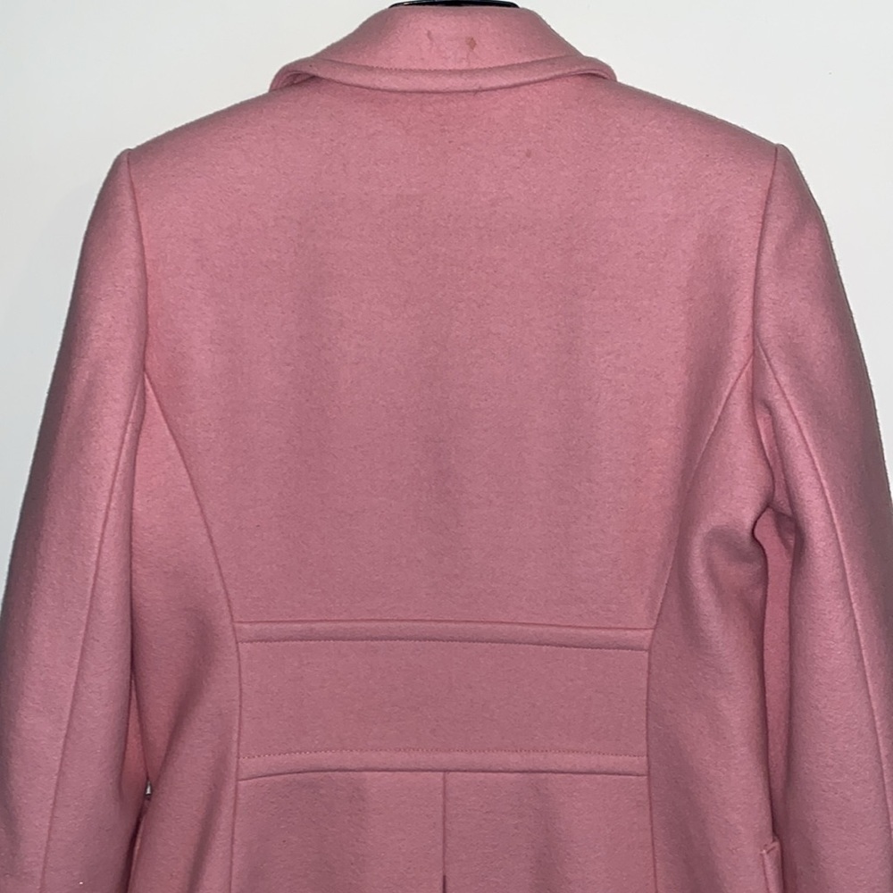 Banana Republic Pink Wool Blend Overcoat sz Small - Picture 9 of 11